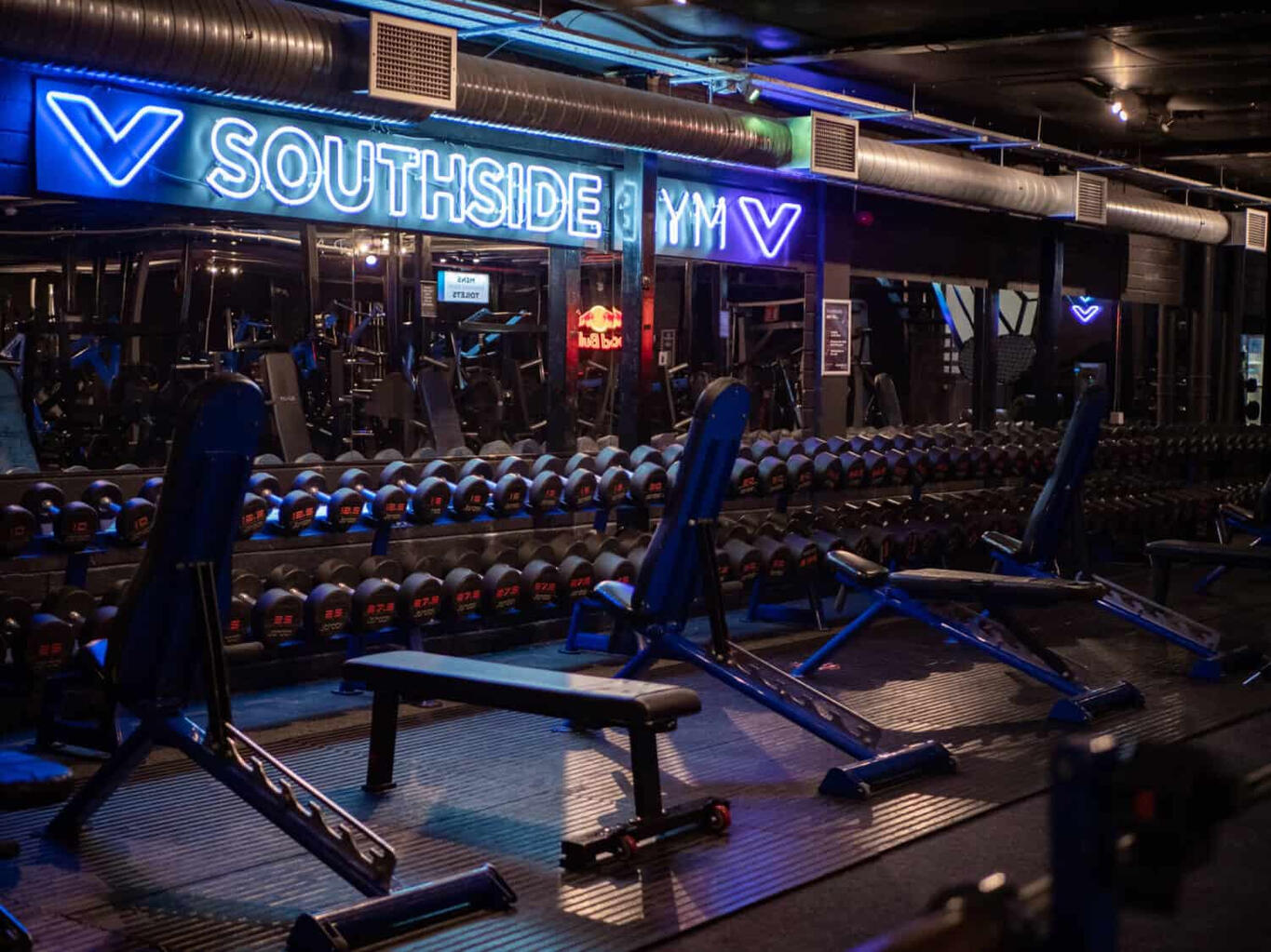 Southside Gym Free Weights section at Southside Gym in Sandyford
